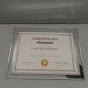 PETAFLOP 8.5x11 Picture Frames Glass 8.5 x 11 Frame Tabletop Display, 1 Pack Clear