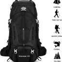 Esup 50L Hiking Backpack Men Camping Backpack with rain cover 45l+5l Lightweight Backpacking Backpack Travel Backpack