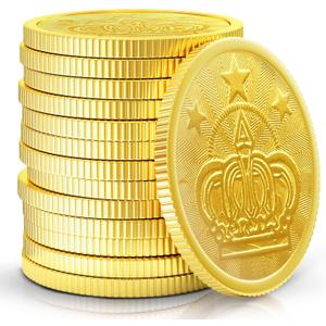 Metal Casino Gold Coins - Durable, 1 inch Diameter, Realistic & Perfect for Game Nights, Party Favors & Collectibles, (Pack of 50) Metal Casino Gold Coins - Durable, 1 inch Diameter, Realistic & Perfect for Game Nights, Party Favors & Collectibles, (Pack of 50)