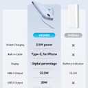 Portable Charger 10000mAh 20W, Wall Plug, 2 Cables, iWatch Charging | Digital Display, Compact Lightweight, USB C Fast Charge, USB-A 18W, Multi Protection, Travel Essential, for iPhone 17 16, Pad