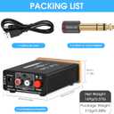 Douk Audio U3 Headphone Amps, Mini Hi-Fi Amplifier for Home Desktop PC 6.35mm / 3.5mm Headsets, Class A, RCA Input, DC 5V