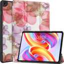 Case for TECLAST T50 11.0 inch Tablet, Folding Folio Ultra-Thin PU Leather Stand Case Cover for TECLAST T50 11.0 inch Flower