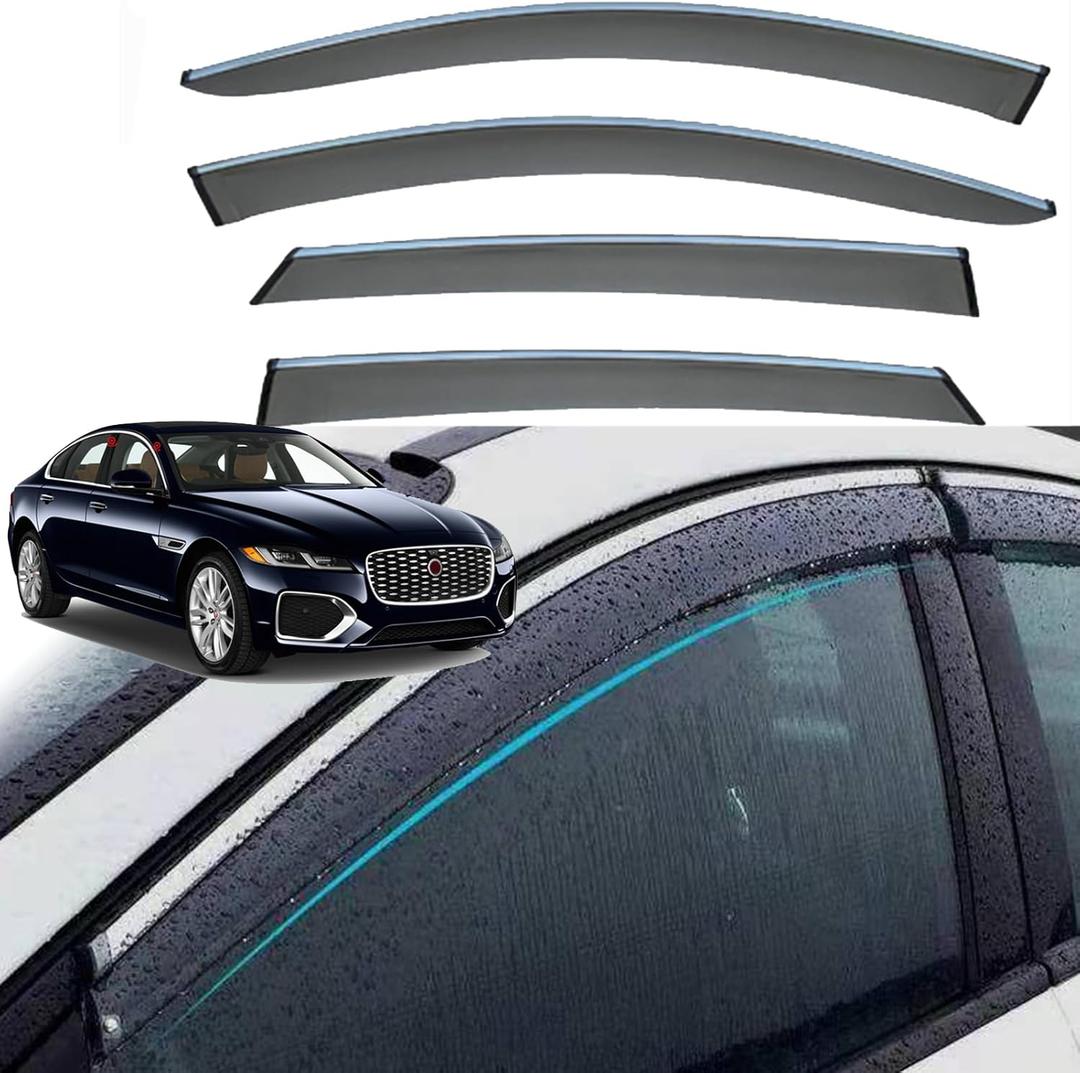 Window Visors Vent Shade Deflectors Rain Guards for JAG/UAR XFL X260 2016-2023 Car Accessories, Deflector Vent Window Visors