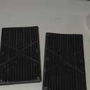 PRETYZOOM 2-Pack Car Floor Mat Heel Pad, Universal Anti-Skid Rubber Heel Scuff Plate, Auto Home Carpet Protector Patch for Driver Side Gas Pedal Foot Rest