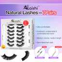 3 x Wispy False Eyelashes Kit With Bond, Seal and Tweezer, 7 Pairs Natural Look Fake Cat Eye Lashes Strips Thin Band Extensions Waterproof Easy Eyelashes for Beginners DF100