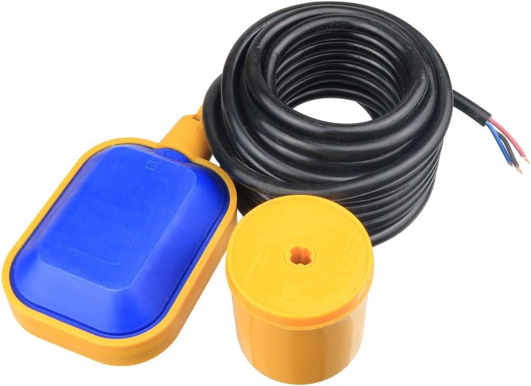 10M Cable Float Switch Water Level Controller for Sump Pump, Water Tank