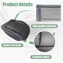 Priprilod Black Leather Driver Side Bottom Replacement Seat Cover Compatible with Mercedes Benz E350 E550 Cover 2010 2011 2012 2013 2014