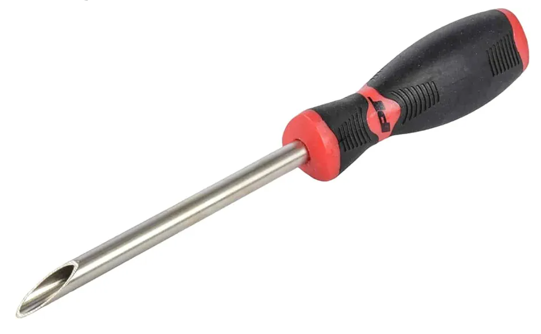 JEGS Firewall Grommet Wire Insertion Tool | Piercing Tip | 4 Inch Long Stainless Steel Tube | 4 Inch Long Tri-Grip Handle | 1/4 Inch Wiring Hole Diameter