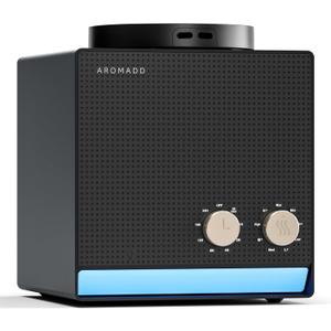 Aromadd Smart Aroma Scent Waterless Essential Oil Diffuser, Cold Air Tech Scent Air Machine for 1500 Sq Ft, 200ml Hotel Collection Diffuser for Home & Office (Black Titanium)