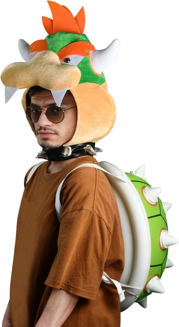 BUUFAN King Koopa Costume Adult Turtle Costume Set - Perfect for Cosplay Parties and Halloween