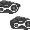 Motorcycle Bluetooth Intercom 1000m 2 Riders Motorbike Helmet Communication System Headset Universal Wireless Interphone (Waterproof/Handsfree/Stereo Music/GPS/2 Pack)