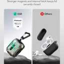 ESR for AirPods Pro Case (2023/2022/2019, 2nd/1st Gen), Compatible with AirPods Pro 2nd Generation (USB-C/Lightning Cable), Effortless MagSafe, Drop-Proof Lock, Easy Open, Cyber Series, Titanium | 2023, 2022, 2019, 2nd Gen, 1st Gen, USB-C