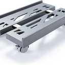 Adjustable Mobile CPU Stand, Ventilated Computer Tower Stand with 4 Caster Wheels Fits Most PC Tower, Under Desk CPU Holder PC Floor Cart Computer Riser for Students and Gamers (Gray)