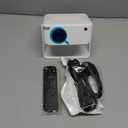 Mini Projector with WiFi 6 and Bluetooth 5.2, Portable Projector 4K Support, Auto Vertical Keystone 270 Rotatable, Compatible with Smartphone/TV Stick/Box/USB/HDMI 1222