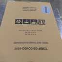 4 THOUGHT Chalkboard Calendar Corkboard Combo, 24" x 36" Large Bulletin Board Magnetic Calendar Chalkboard for Wall Combination Board Monthly Planner Rustic Brown Frame 4 Markers 8 Magnets 10 Pushpins