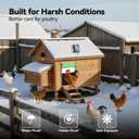 Automatic Chicken Coop Door Solar Powered, with Timer & Light Sensor, Anti-Pinch and Weather Proof, 4 Modes Aluminum Alloy Poultry Door for Chickens, Remote Control