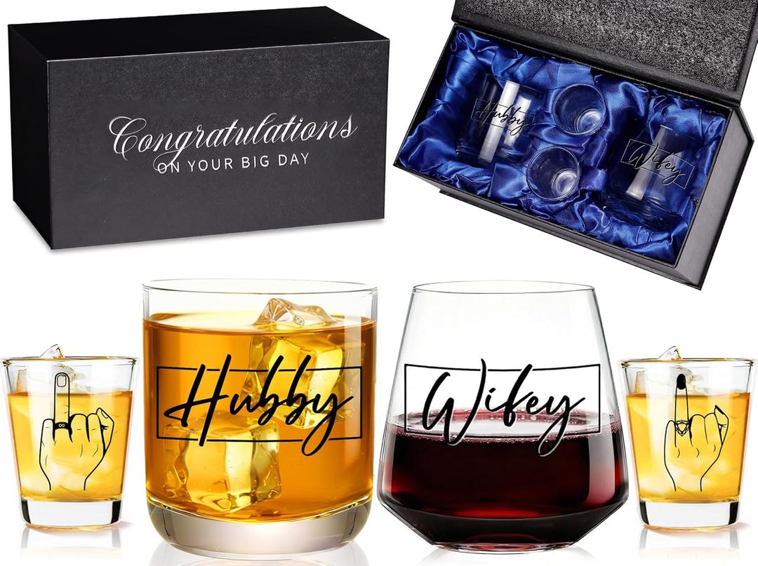 Wedding Gifts for Couples 2026 - Unique Engagement Wedding Gifts for Newlywed Couple Mr and Mrs Him and HerMemory Box Set Cool Couple Wishes for Couples Wife Husband