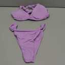 Women Two Piece Swimsuits Halter Triangle String Bikini Sets Sexy Ruched Brazilian Cheeky Thong Bathing Suit size S