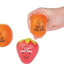 Fun Express Red Ribbon Drug Free Character Stress Balls Toys (Set of 12) Drug Awareness Supplies