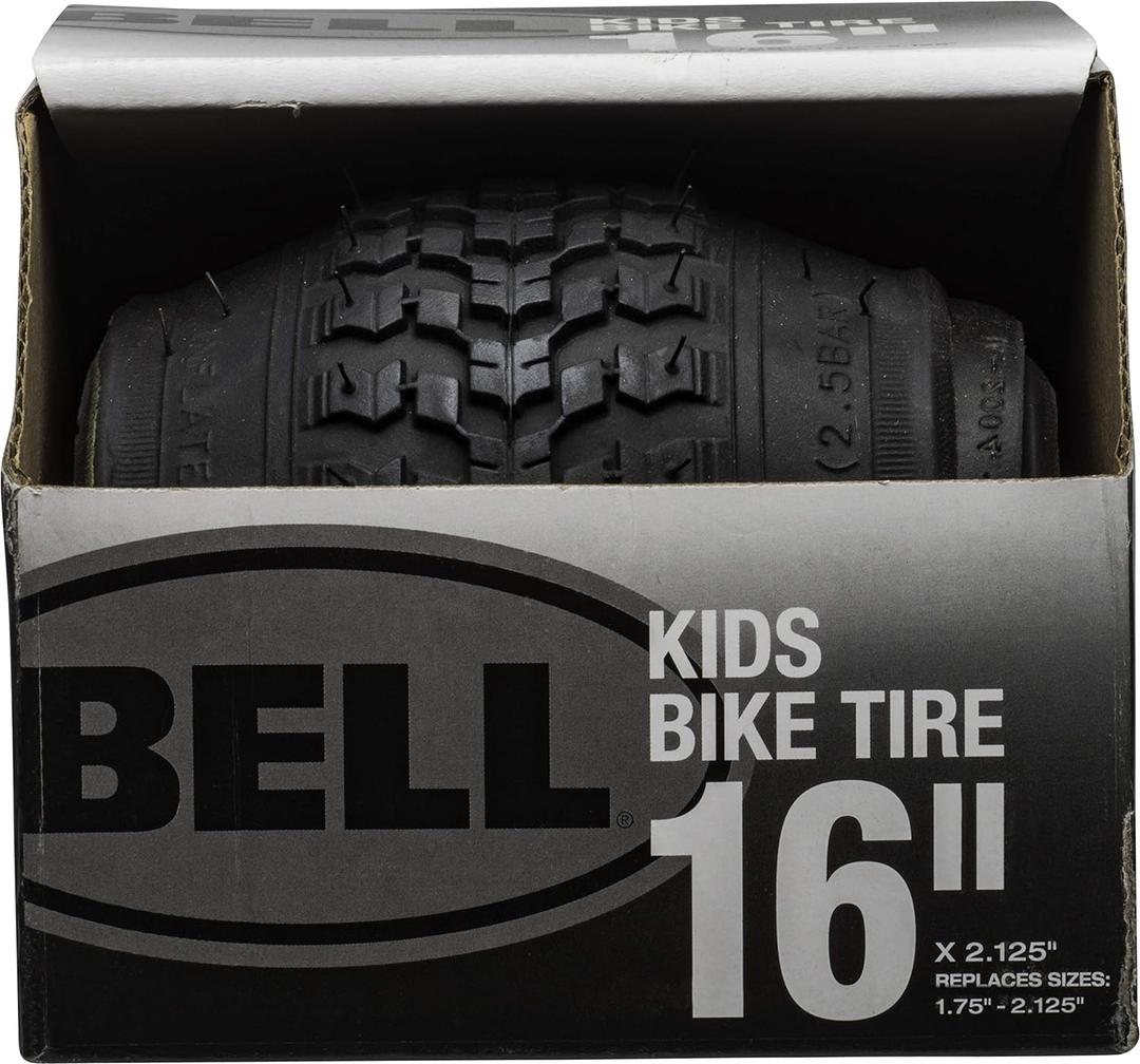 Bell Kids Bike Tires (One Size, Black - 16" x 1.75 - 2.25")