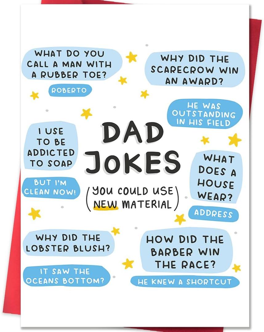 8 x Beixian Daddy Father's Day Card, Funny Fathers Day Gift, Dad Gift from son daughter, Fathers Day Gift Ideas