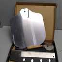 Pizza Peel Aluminum Pizza Spatula, Mooues 12 inch Metal Pizza Paddle(12"x 14")with Rocker Cutter Foldable Wood Handle, [Storage bag included], for Family Pizza Oven Baking Pizza, Dough, Bread & Pastry