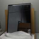 Black Vanity Wall Mirror, 22x 30 Inch Rectangular Bathroom Mirrors for Over Sink, Aluminum Metal Framed Mirror, Tempered Glass, Anti-Rust, Wall Farmhouse Mirrors (Horizontal/Vertical)