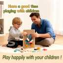 Wooden Montessori Russian Blocks Puzzle, 3D Stacking for Toddlers 3-6 Years Wooden Block, Montessori Educational Gift for Boys and Girls Board Game Educational Toys for Toddlers Brain Teasers