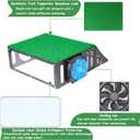 Metal Golf Simulator Projector Cover, Floor Mounted Enclosure for LED Projectors with Cooling Fan, Golf Simulator Accessories, Durable Protection for Your Golf Simulation