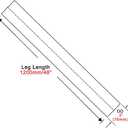 3 Inch Straight Pipe Stainless Steel T304 Tubing Piping 48 Inch Long 3" OD Tailpipe DIY Pipe,Pack of 2