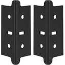 4 Pcs 1.25 In Post Coupling for Steel Shelving Post, Post Coupler, Post Connector for Steel Post Width is Less Than or Equal To 1.25 Inches, 3.95 x 1.35 x 1.35 In (Black)
