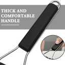 Cambom Lemon Zester Grater Three-piece Suit - Heavy Duty Kitchen Tool for Parmesan Cheese, Ginger, Garlic, Nutmeg, Chocolate, Vegetables, Fruits Stainless Steel Grater Dishwasher Safe Black