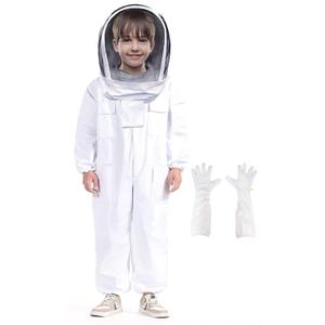 Bee Suit for Kid and Girl, Children Beekeeping Suit Beekeeper Suit with Glove &Ventilated Hood, Multi-Size Bee Outfit for Backyard for Child Bee Keeper for Christmas (for 4.27-4.44ft)