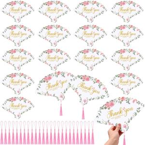 100 Sets Wedding Fans for Guests Bulk with Silky Tassels Paper Hand Fan Thank You for Celebrating with Us for Ceremony Bridal Shower Bridesmaid Party Favors(Flower,Pink) 100 Sets Wedding Fans for Guests Bulk with Silky Tassels Paper Hand Fan Thank You for Celebrating with Us for Ceremony Bridal Shower Bridesmaid Party Favors(Flower,Pink)