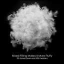 MOOX Down Feathers Pillow Stuffing Filling for DIY Projects Premium Natural 5/95 Goose Feather Down Soft Fluffy Perfect for Pillow Cushions Bedding Pillow Couch Dog Bed Upholstery Crafts (1.0, Pounds)