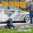 Westinghouse ePX3100 Electric Pressure Washer, 2300 Max PSI 1.76 Max GPM with Anti-Tipping Technology, Onboard Soap Tank, Pro-Style Steel Wand, 5-Nozzle Set, for Cars / Fences / Driveways / Home / Patios