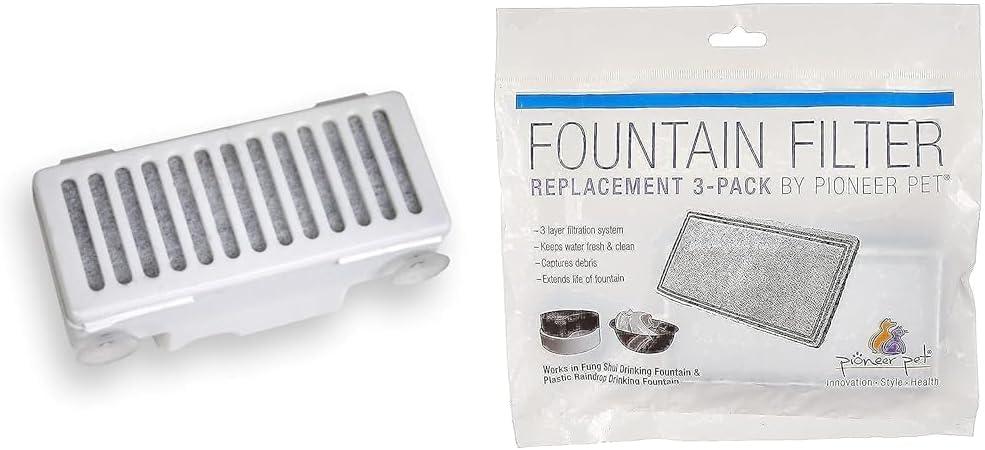 Pioneer Pet 3-Pack Water Filter and Replacement Filters for Pet Fountains