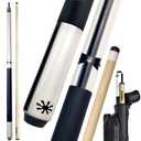 WaLiken Premium Pool Cue Stick with Multi-Layer Tip, Canadian Maple Shaft, Piano Finish Design, Textured Non-Slip Grip, Includes Leather Cue Case, Professional Billiard Cue for Accuracy & Control