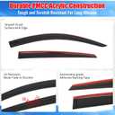 Fit 2021-2026 Ford Mustang Mach-E Tape on Low Profile Window Visors