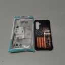 Phone Case Compatible with Samsung Galaxy S24- Wireless Charging Compatible,HH American Classic Flag TPU Bumper and Hard PC Pattern Back Case