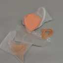 Baby Pacifiers 0-6 Months, Breast-Like Shape Soft Silicone Newborn Pacifiers with Large Air Holes, BPA-Free, 4pcs