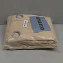 NICETOWN Living Room Completely Shaded Draperies, Privacy Protection & Noise Reducing Ring Top Drapes, Black Lined Insulated Window Treatment Curtain Panels(Biscotti Beige, 2 Pieces, W55 x L78)