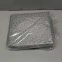 Amazon Basics Lightweight Wrinkle Free Breathable Microfiber 4 Piece Bed Sheet Set with 14-Inch Deep Pockets - Queen, Grey Arrows, Printed