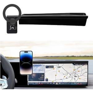 Car Phone Holder for 2024 2025 2026 BMW X5 Accessories/ 2024 2026 BMW X6 Accessories/2023-2025 BMW X7 Accessories, Compatible with MagSafe, 360 Rotation(14.9 inch Screen only)