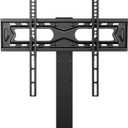 Universal TV Stand for 27-65 inch LED LCD TV Swivel Table Top TV Stand with 30 Degree Height Adjustable TV Base with Tempered Glass Base Max VESA 400x400mm