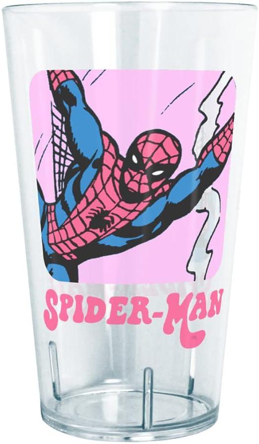 Marvel Spidey Comic 24 oz Clear Tritan Cup, 24 Ounce, Multicolored