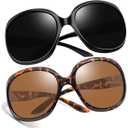 miyya Oversized Polarized Sunglasses Women, Trendy Retro Sun Glasses for Women 2025, Oversized Shades