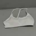 YEOREO T-Back Strappy Workout Sports Bra Adjustable Gym Spaghetti Backless Yoga Bra for Women, XS