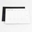60 Sheets Tear Off Undated Weekly Planner B5 Memo Pad Monthly & Weekly To Do List Notepad B5 Tear Away Design (Weekly), Pack of 2
