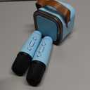 Kinglucky Mini Karaoke Machine for Kids, 2025 TOP Birthday Gifts Ideas for 3-12 Year Old Girls, Christmas Party Gifts Kids' Personal Video Players Accessories with 2 Wireless Microphones - Blue